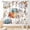 Fall-02, variant on Autumn Pumpkins Curtains, Fall Thanksgiving Harvest Watercolor Orange Floral Maple Leaves Farmhouse Country Rustic Window Drapery Treatments for Bedroom Living Room Kitchen 2 Panels Set, 52"x63" Inch
