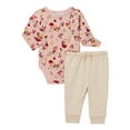 thumbnail image 4 of Garanimals Baby Girls Long Sleeve Mix & Match Outfit Bundle Kid-Pack Gift Box, 10-Piece, Sizes 0/3M-24M, 4 of 9