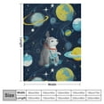 thumbnail image 4 of Shangniulu Flannel blanket, space sloth print cover blanket, soft and warm, suitable for children's sofa bed 50 inches x 60 inches, 4 of 6