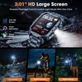 thumbnail image 3 of Smartwatch for Men with Fitness Tracker, 2.01-inch Answer/Make Calls/100+ Sport Modes, IP68 Waterproof, men's Military Smartwatch compatible with Android IPhone Devices (Black), 3 of 7