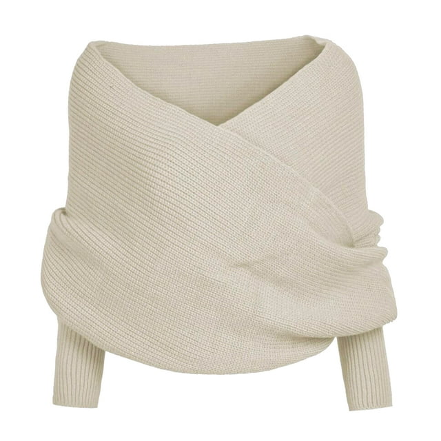 Bufanda Para Mujer, Chal, Moda De Invierno, Unisex, Cálido, Tejido De Ganchillo, Chal, Capa Con Mangas Guardurnaity AP007274-04