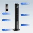 thumbnail image 6 of EDX Tower Fan for Home, 36" Standing Floor Fan, 25 ft/s Bladeless Fan Cold Air, 28dB Quiet for Sleep, Remote, 60° Oscillation, 12H Timer, 5 Speeds, 4 Modes, LED Display，Black, 6 of 9