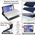 thumbnail image 3 of Tab S10+/S9 FE+ 12.4" Detachable Keyboard Folio, 7 Color Backlit with Trackpad & S Pen Slot, 3 of 7