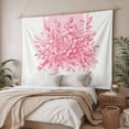 thumbnail image 3 of Eucalyptus Pink Large Tapestry for Bedroom Wall Hanging Tapestry,Vintage Bottle Succulents Flower Stripes Ceiling Backdrop Tapestries Poster Blanket Wall Decor for Teens Room Living Room 100" x 59", 3 of 8