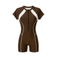 thumbnail image 3 of Bibifish Women'S One Piece Swimsuit Long Sleeve Tummy Slimming Uv Protection Swimwear Surfing Diving Quick Dry Bathing Suit, 3 of 3