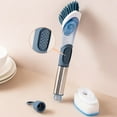 thumbnail image 3 of AFQH 4in1 Kitchen Cleaning Brushes with Soap Dispenser Long Handle Dishwashing Brushs, 3 of 10