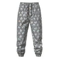thumbnail image 4 of IROINNID SweatPants For Men Print Lace Up Elastic Reflective Pants Hip Hop Fluorescent Pants Night Sports Pants Elastic Waist Pants, 4 of 9