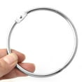 thumbnail image 4 of 6pcs 80mm Inner Dia Book Metal Loose Leaf Binder Hinge Snap Ring Keyring, 4 of 4
