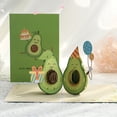 thumbnail image 5 of 3D Pop up Avocado Birthday Card Surprise Mysterious for Children Kids Girl Boys Festival Gift Supplies Accessory, 5 of 13