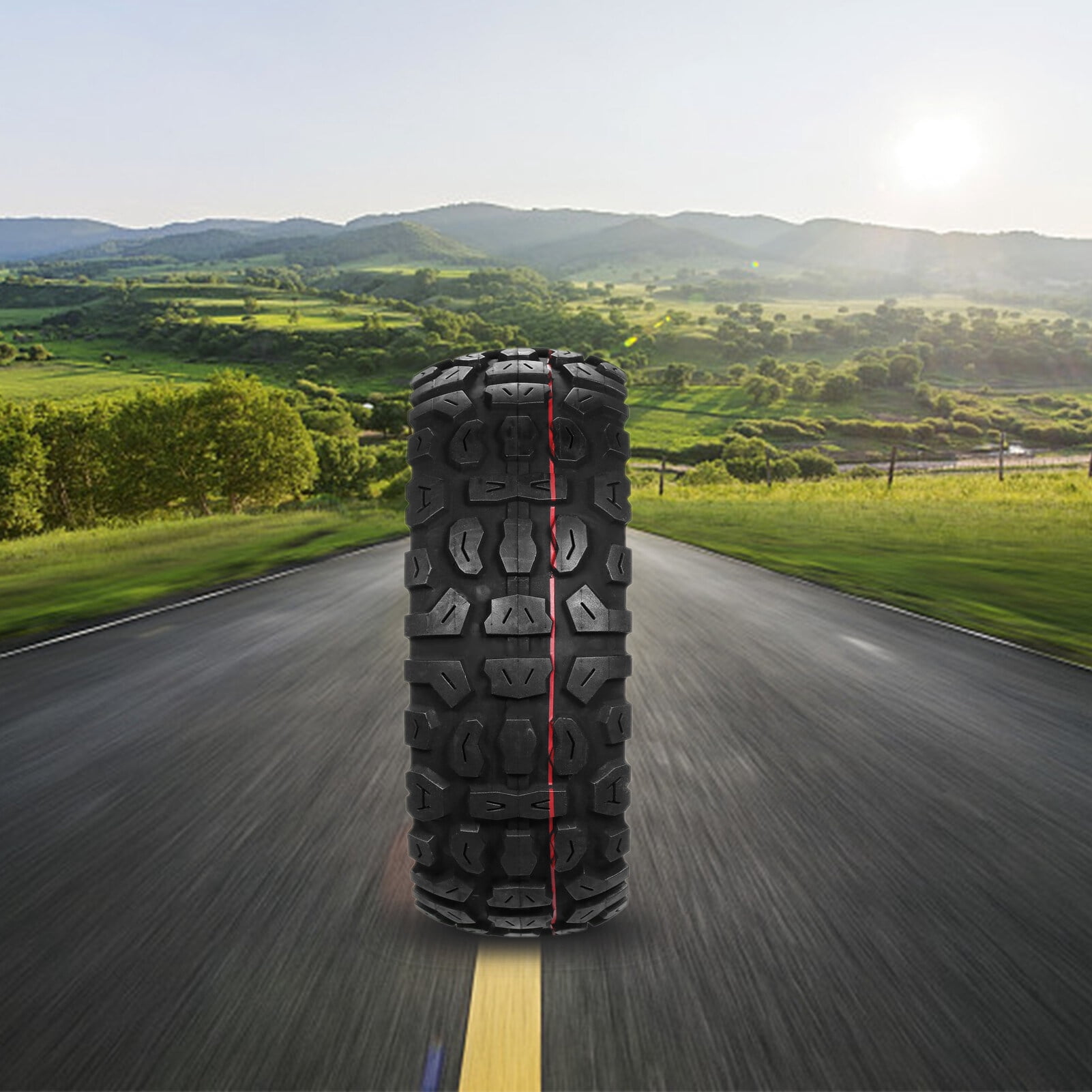 Spirastell Tire,10 x 3.0 Off Road Tire 3.0 Scooter Tire 10 inch Scooter Tire 10 Scooter Tire Durable Tubeless Tire Durable Proof Tubeless x 3.0 Scooter mewmewcat Tire Non-Slip Off tire HUIOP 10 QAHM