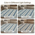 thumbnail image 7 of ODIKA 8'x10' Washable Area Rug Non-Shedding, Easy Care, Vintage Distressed Southwestern Geometric Bands Boho Striped Refined Structured for King Size Bedroom Under Bed, Master Suite, 7 of 7