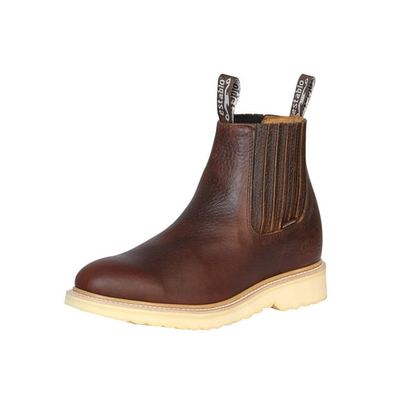 Establo Men’s Work Ankle Boot - Bull Fight Leather - Honey 22953