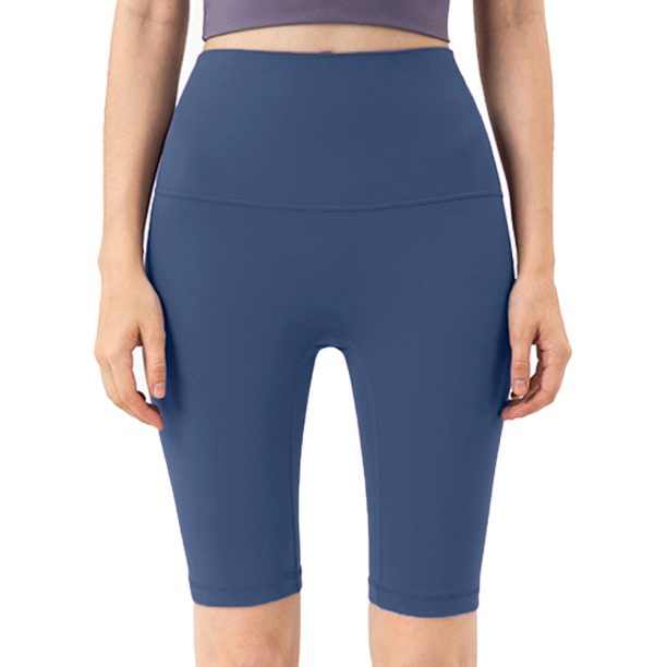 Hukapapa Pantalones de yoga ajustados con línea en T para mujer, pantalones cortos de yoga de cintura alta para fitness con glúteos color melocotón, entrenamiento de levantamiento de glúteos,
