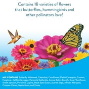 Burpee Hummingbird & Butterfly Mix Wildflower Seeds – Non-GMO, Attracts Pollinators, Annual & Perennial Flowers