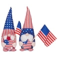 thumbnail image 2 of Zgyau Desktop Ornament 2PC Heart Star Independence Day Gnome Faceless Ornament Gnome Doll Independence Day Decoration High Hat Gnome Decor, 2 of 9