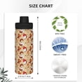 thumbnail image 3 of Daiia Guinea Pigs And Mushrooms Printed 18 OZ Sports Insulated Kettle Drinking Cup Water Bottle Stainless Steel Kettle Portable Cup For Gym, 3 of 7