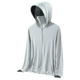 thumbnail image 3 of cllios Mens Sun Protection Shirts Hooded UPF 50+ Long Sleeve Fishing Shirt with Mask UV Neck Gaiter Full Zip up Hoodie with Pockets, 3 of 4