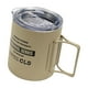 thumbnail image 5 of Taza de camping, taza de camping, taza de café con aislamiento de metal, taza portátil reutilizable para exteriores Caqui, 5 of 9