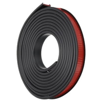 Uxcell TPE U-Shape Edge Banding, 5/8 Inch x 16.4ft Self Adhesive Flexible Veneer Edging Trim Edge Protector, Black