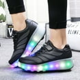 thumbnail image 6 of Kids Wheels Shoes with Lights Rechargeable Roller Skates Shoes Retractable Wheels Shoe LED Flashing Sneakers for Girls Boys Gift, 6 of 17