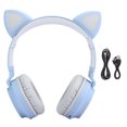 thumbnail image 2 of Dioche Cat Ear 5.0 Headphone LED Noise Cancelling Headset Support FM, 2 of 8
