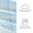 thumbnail image 6 of Noble Linens 4 Piece Pattern Microfiber Bed Sheets Set, Aqua Polka Dot, King, 6 of 10