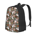 thumbnail image 2 of Daiia Rabbits on Floral Backpack for Men and Women -Durable Backpack Large Capacity, Water-Resistant Bag with Adjustable Straps and Laptop Compartment, 2 of 9