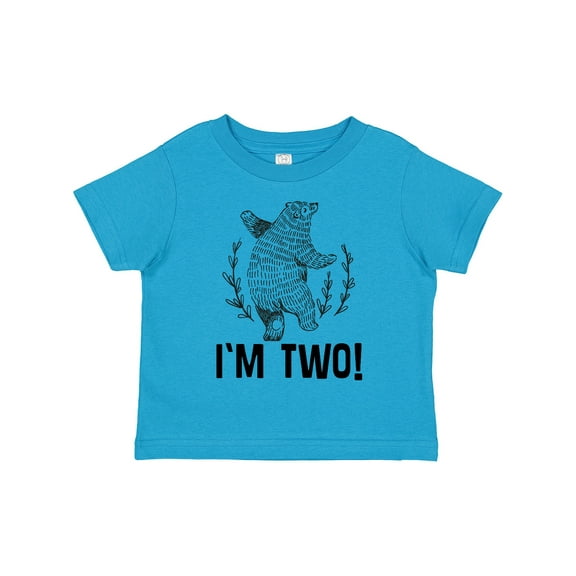 Inktastic 2nd Birthday Bear 2 Year Old Boy Boys or Girls Toddler T-Shirt