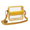 thumbnail image 5 of Clear Crossbody Messenger Shoulder Bag with Adjustable Strap (Gold), 5 of 6