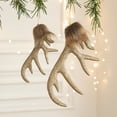 thumbnail image 1 of Adorno de árbol de Navidad con astas de ciervo • Decoración navideña colgante • Decoración para ventanas y árboles • 1 pieza, 1 of 3