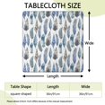 thumbnail image 2 of Blue Boho Tribal Feathers Pattern Square Fitted Tablecloth with Elastic Edge,Square Table Cover,Washable Elastic Table Cover for Home Kitchen Party Decor 36in(91cm), 2 of 6