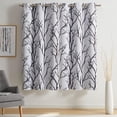thumbnail image 2 of VCNY Home Kingdom Ivory Branch Grommet Blackout Curtain, 40" x 63", 2 of 5