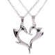 thumbnail image 1 of Collar para pareja con colgante en forma de corazón, collar a juego unisex de moda para enamorados, joyería, 1 of 8