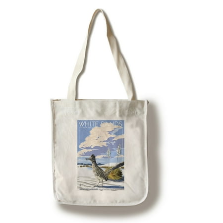 Roadrunner Hardware Bag White Sands National Monument, New Mexico - Roadrunner - Lantern Press Artwork (100% Cotton Tote Bag - Reusable) ()
