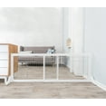 thumbnail image 3 of TRIXIE Expandable Wooden Freestanding Pet Gate with Pet Door, Expands to 71" Wide, White, 3 of 7