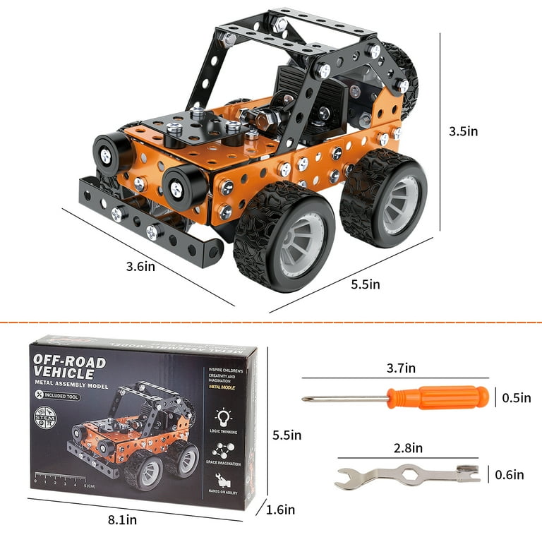 Erector sets STEM Metal Jeep/off-road kit Toy Parent-Child
