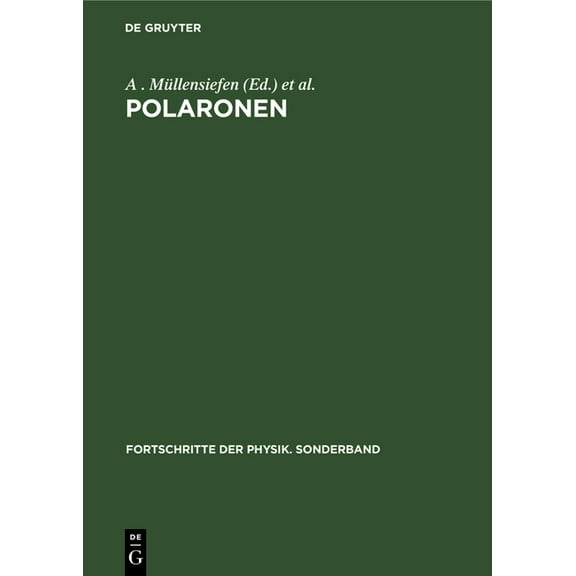 Fspsbd-B Polaronen: Ãbersetzung Aus Dem Russischen, Book 4, (Hardcover)