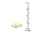 thumbnail image 3 of AoneJewelry 0.50 Ct Round Shape Single-Cut 2 Natural Diamond In Center With 20 white Side diamonds Crafted In 14K Rose White and Yellow Gold Engagement wedding Ring For Women, 3 of 5