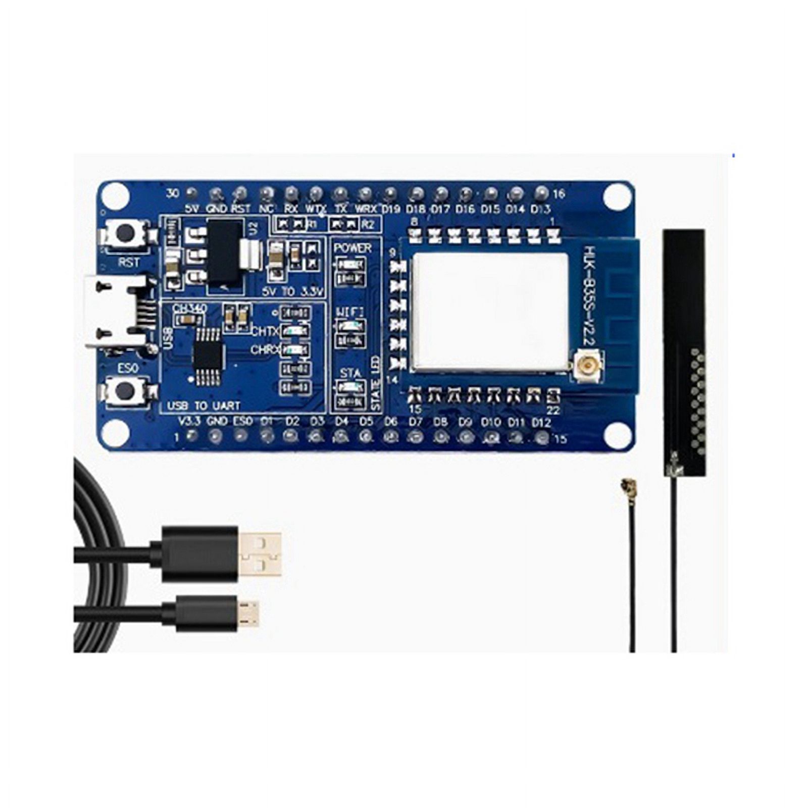Kit Serial Module Module Test Kit Serial to WiFi+BLE5.2 Bluetooth Module B35S Dual Mode ...