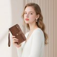 thumbnail image 6 of Beltzy Wallets for Women RFID Blocking Leather Ladies Wallet Large Capacity Double Zip Wristlet Clutch | Credit Card Holder Phone Purse, 6 of 8