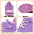 thumbnail image 5 of NRNHI Boys Girls Shoes Kids Sneakers Running Tennis Athletic Shoes Breathable Sport Walking Shoes (PinkPurple Size 4 Child), 5 of 6