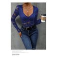 thumbnail image 3 of New Spring and Autumn Women's Solid Color Sexy Long Sleeve Jumpsuit (haze blue,S), 3 of 7