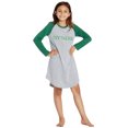 thumbnail image 3 of Harry Potter Nightgown Girls' Hogwarts House Long Sleeve Raglan Pajama - Gryffindor, Hufflepuff, Ravenclaw, Slytherin, 3 of 7