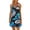 Navy, variant on Fashion Print Dresses for Women Cooling Sleeveless Round Neck Pleated Tank Dress Boho Knee Length Sundresses