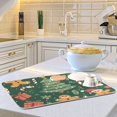 thumbnail image 6 of Yayeee Dish Drying Mat for Kitchen Counter 18"x24" Microfiber Absorbent Pad, Brown Christmas Gingerbread, 6 of 7