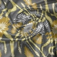 thumbnail image 7 of Ambesonne Autumn Damask Valance & Curtain, Oriental Art Elements, 55"x45", Grey Dark Yellow White, 7 of 7