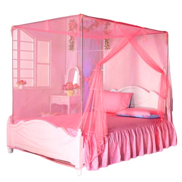 Mosquitera tipo domo para cama, diseño de malla transpirable, instalación sencilla, cortina para cama individual