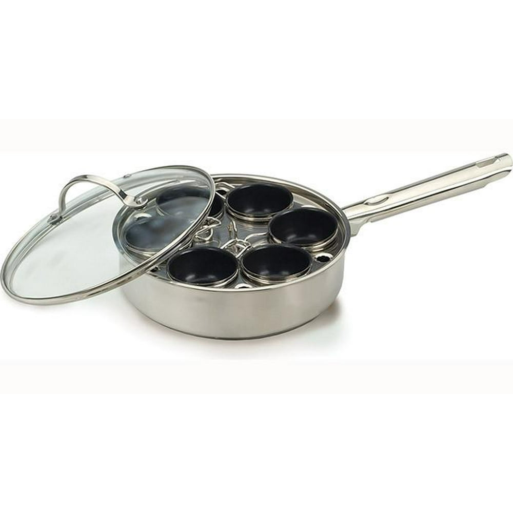 RSVP 6Egg Poacher with Glass Lid POACH 6 IN