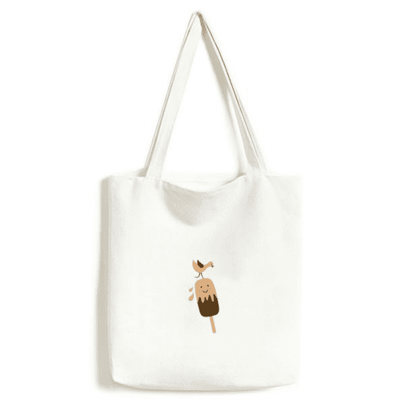 Bird Sle Face Chocolate Sweet Ice Tote Canvas Bag Shopping Satchel Casual Handbag