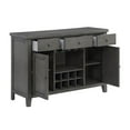 thumbnail image 3 of Topline Home Furnishings Grey Wooden Dining Side Server, 3 of 5